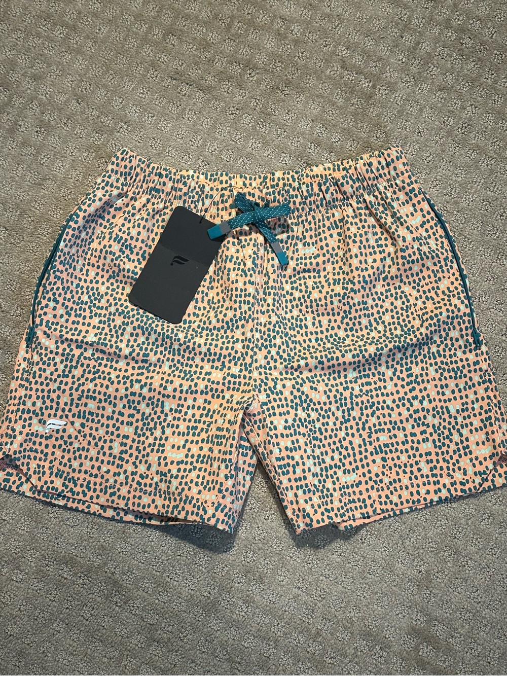 NEW Fabletics The One Short Shorts 5” Peach Kiss Organic Dot Size XS Extra Small